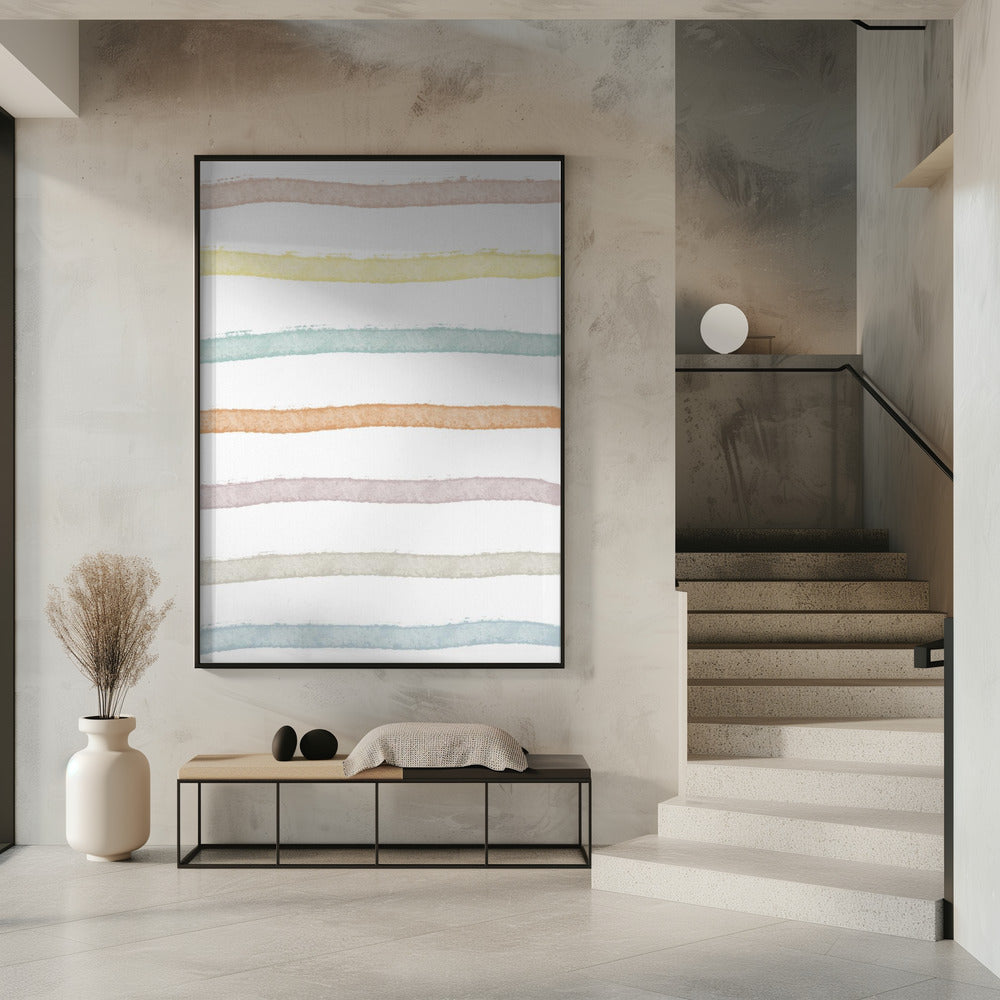 Pastel Horizon Lines | Poster