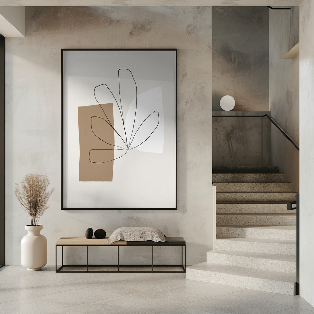 Abstract Leaf Lines | Poster