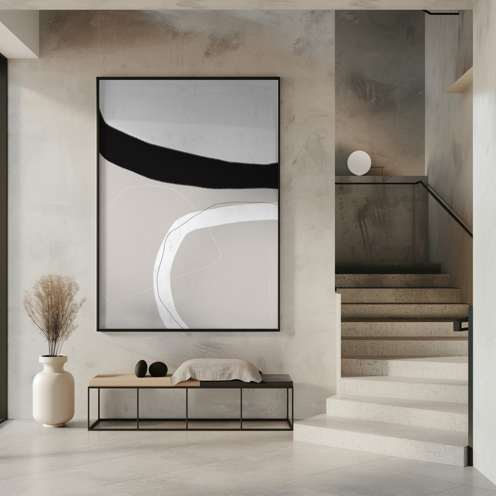 Black And White Shapes | Poster