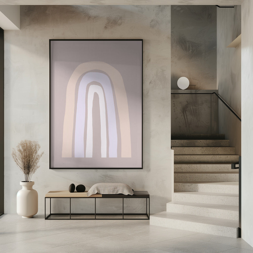 Soft Pastel Tones And Organic Shapes | Poster