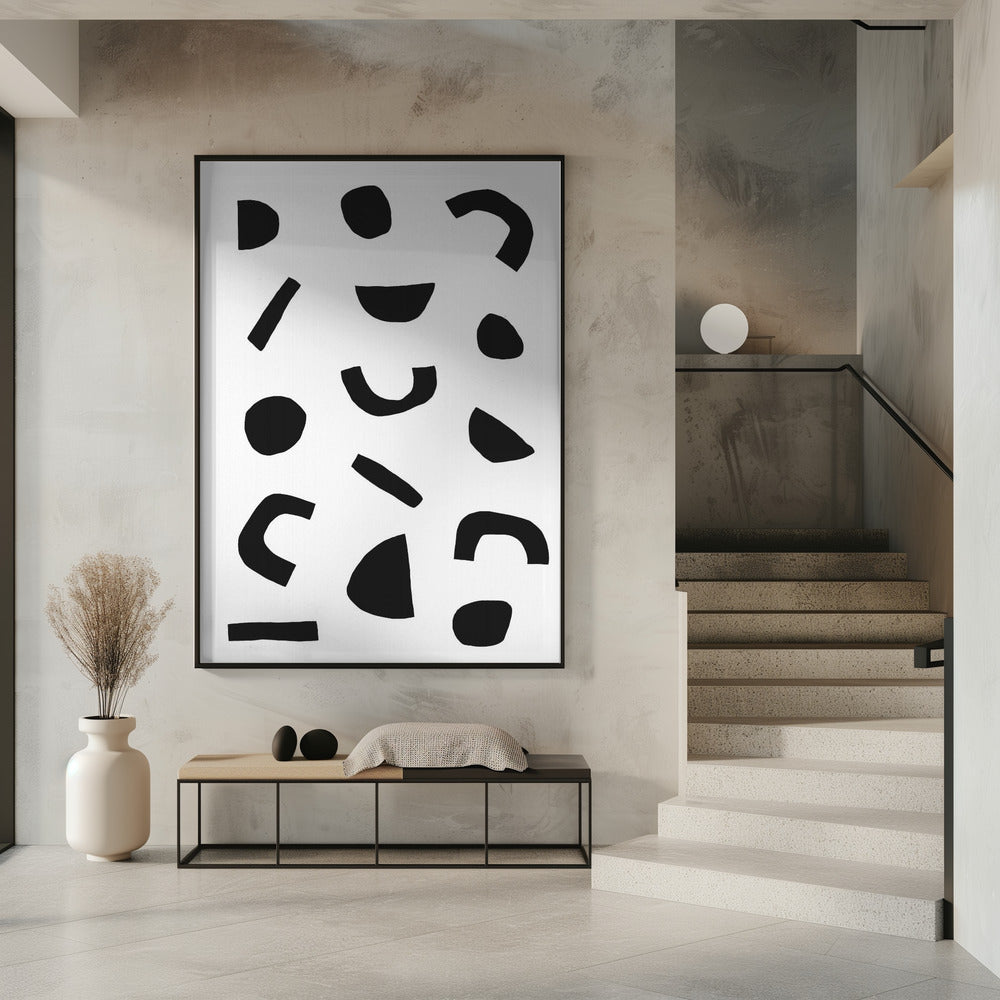 Black Shapes Dance | Poster