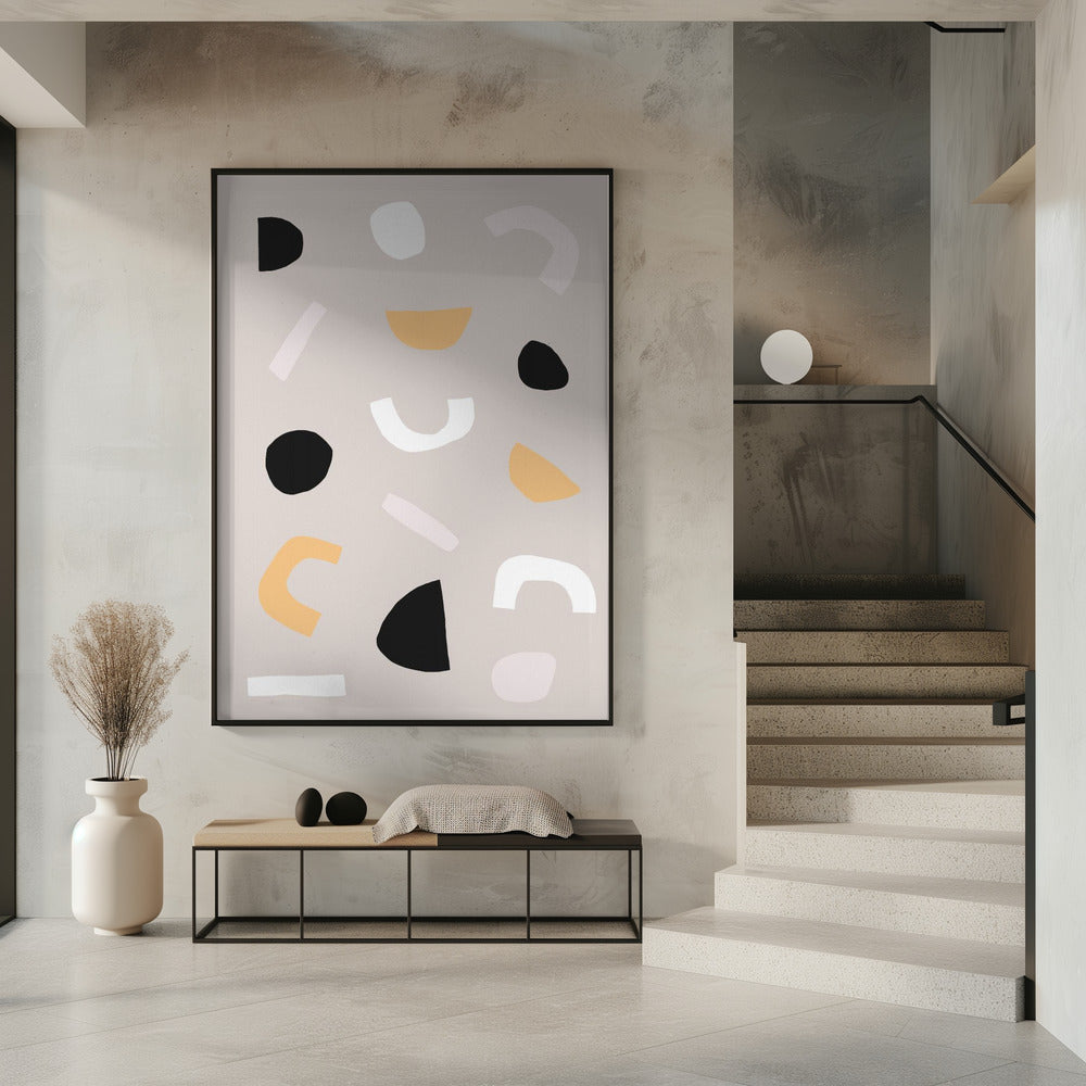 Geometric Shapes in Neutral Tones | Poster