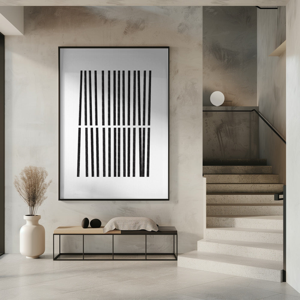 Parallel Black Lines | Poster