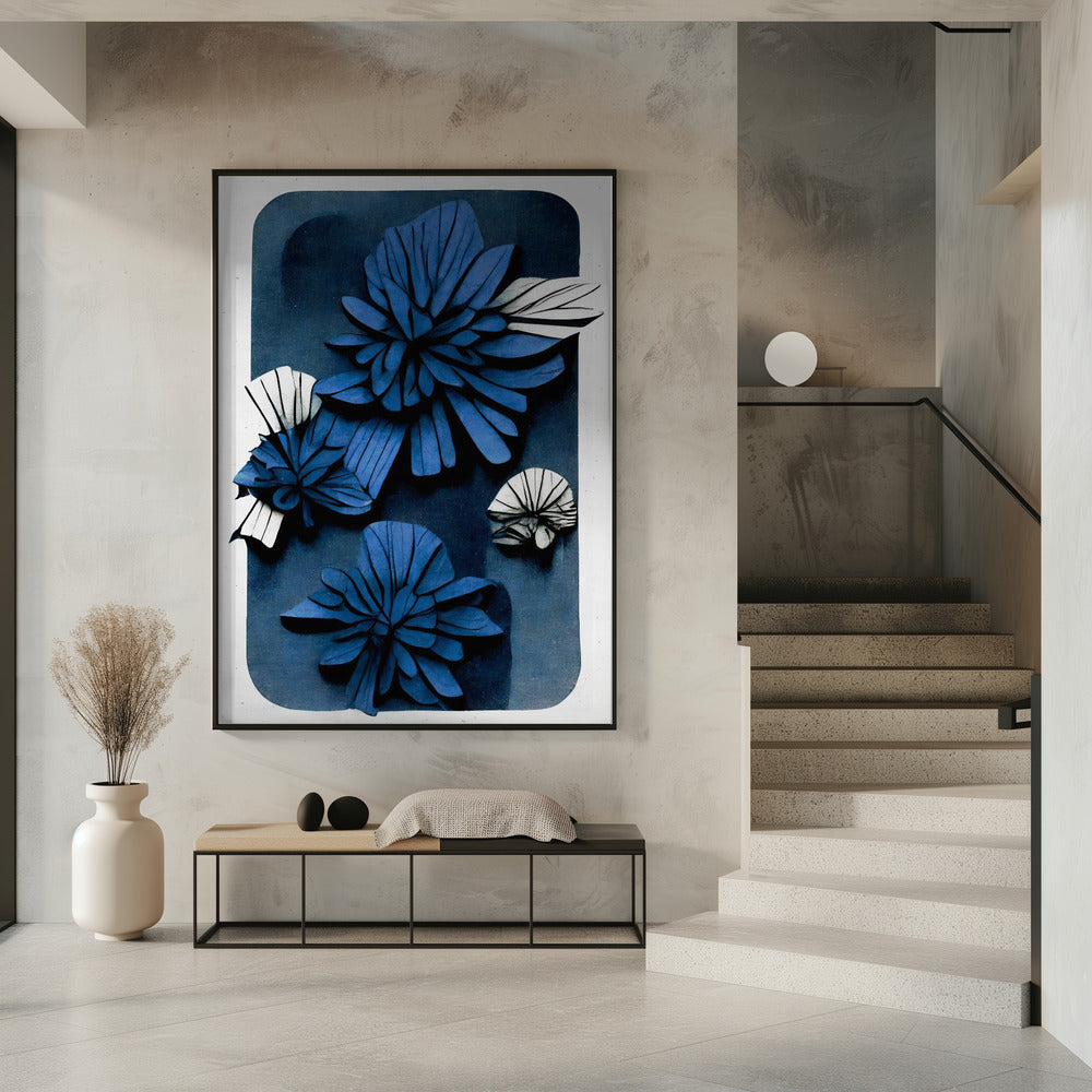 Blue Blossom Depth | Poster
