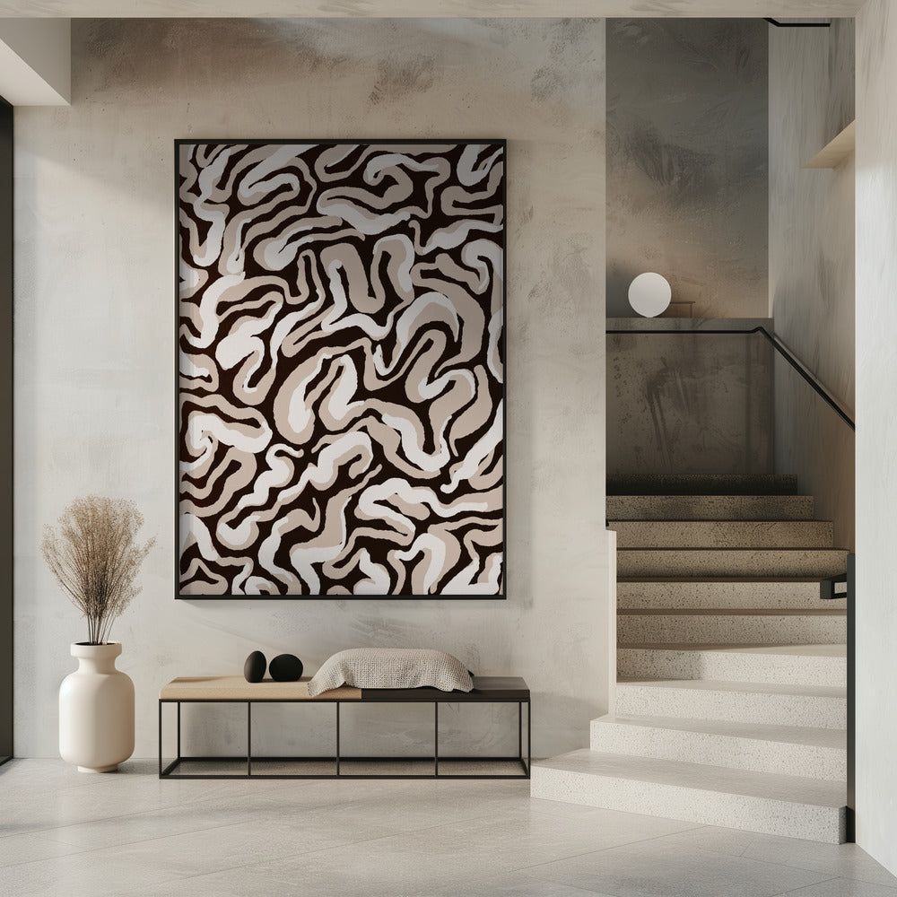 Swirling Earth Tones | Poster