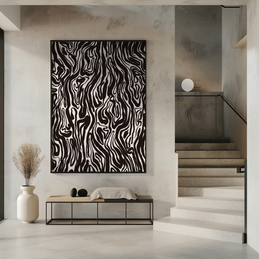 Zebra Waves | Poster