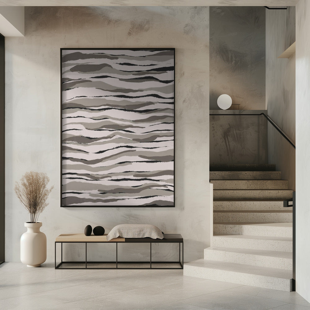 Monochrome Waves | Poster