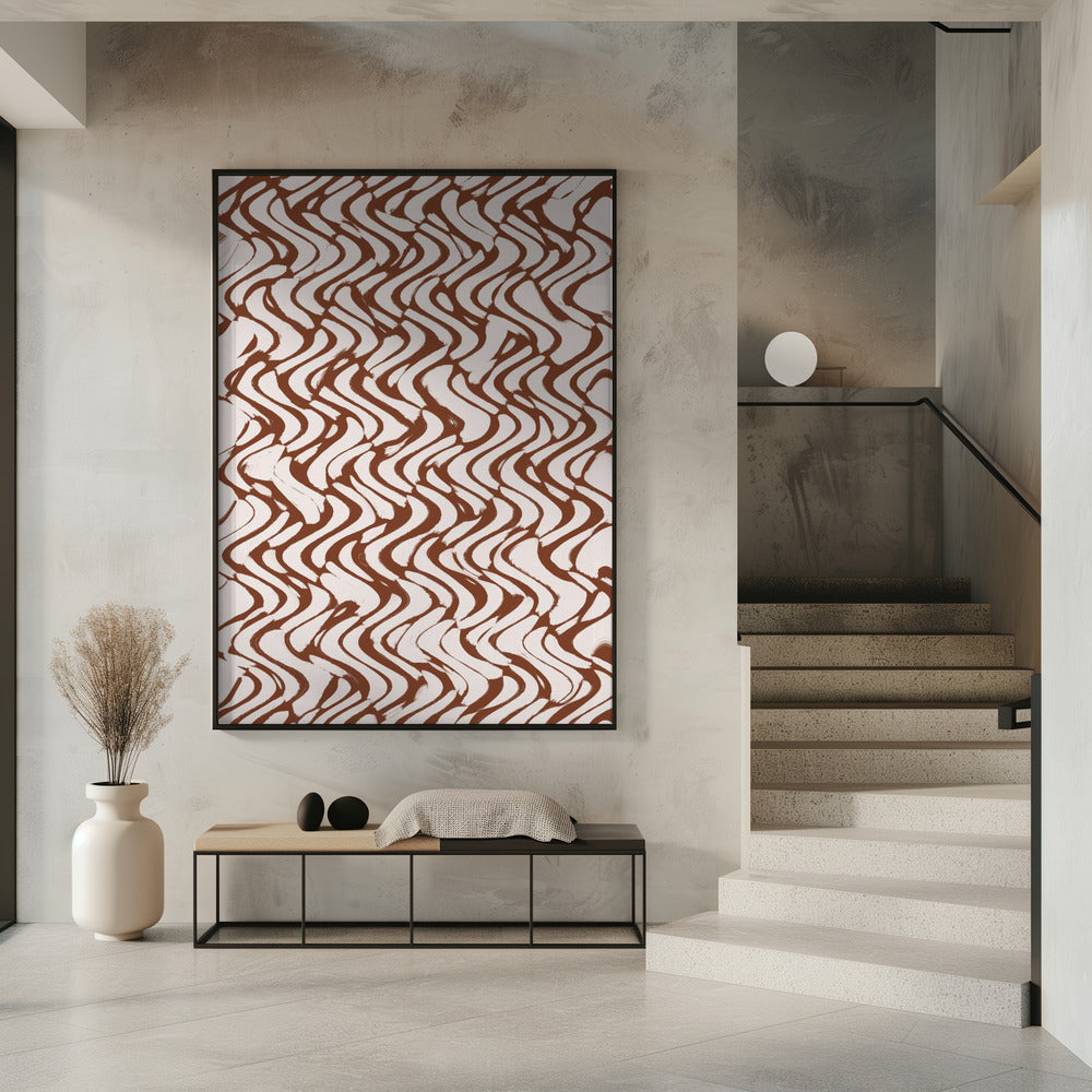 Wave of Mocha Lines | Poster