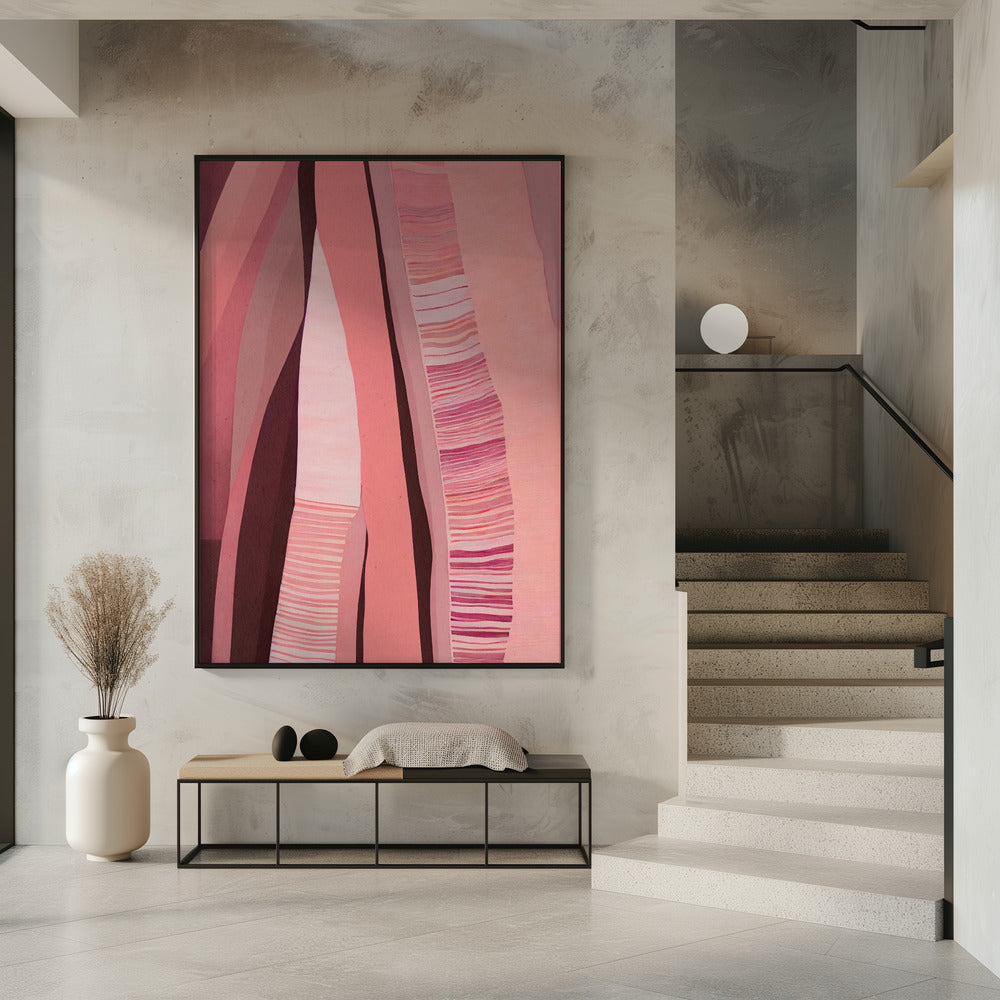 Rosy Strata Layers | Poster