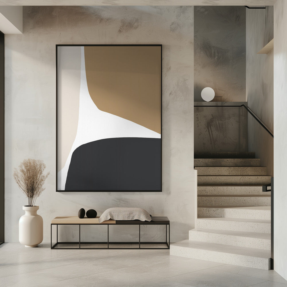 Geometric Shapes in Neutral Tones | Poster