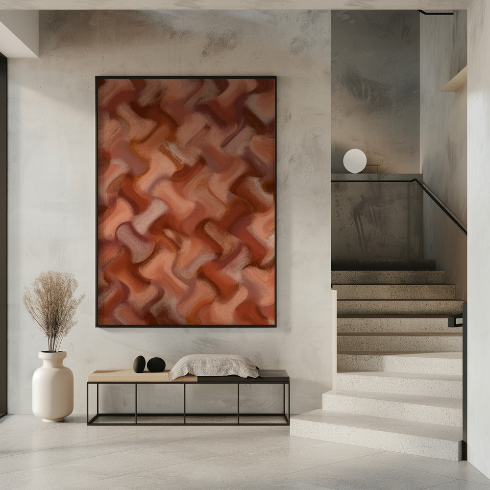 Terracotta Waves | Poster