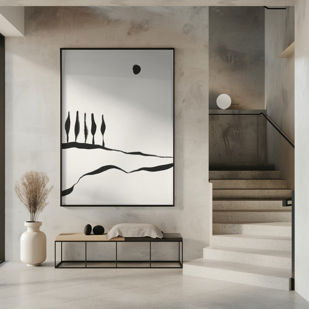 Minimal Line Landscape #1 | Poster