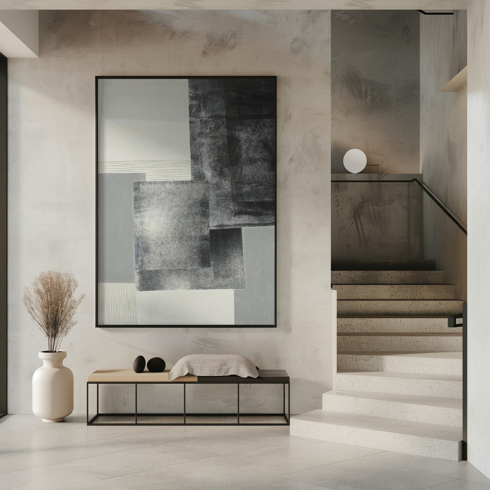 Monochrome blocks #1 | Poster