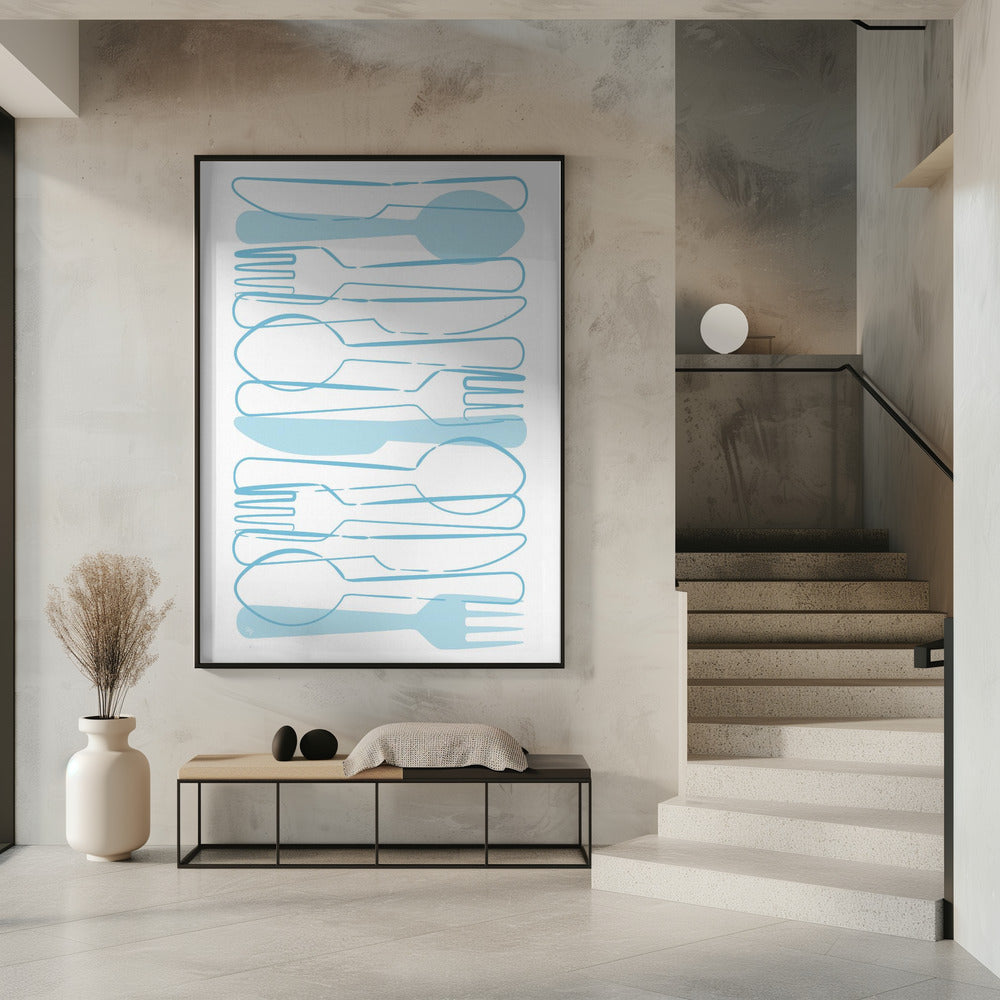 Blue Cutlery | Poster
