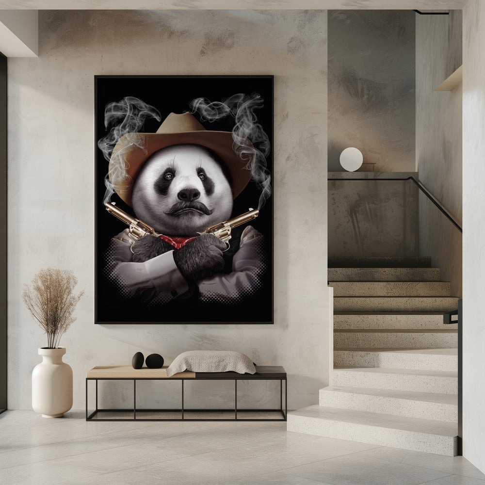 panda crossgun | Poster