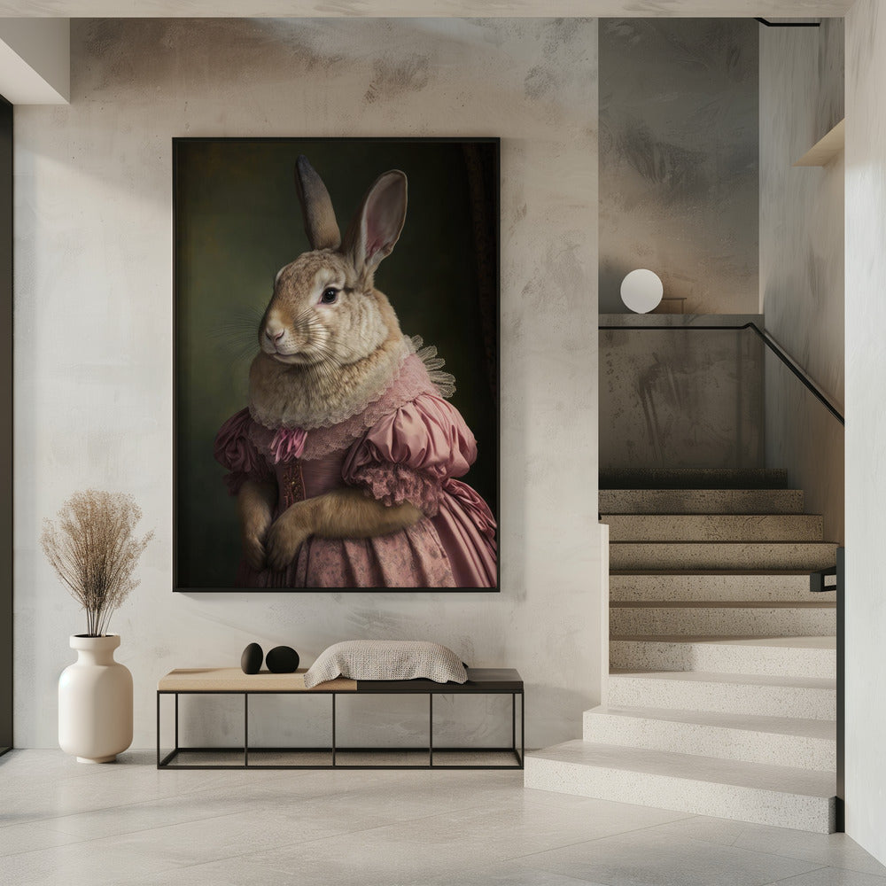 Regal Rabbit Lady | Poster