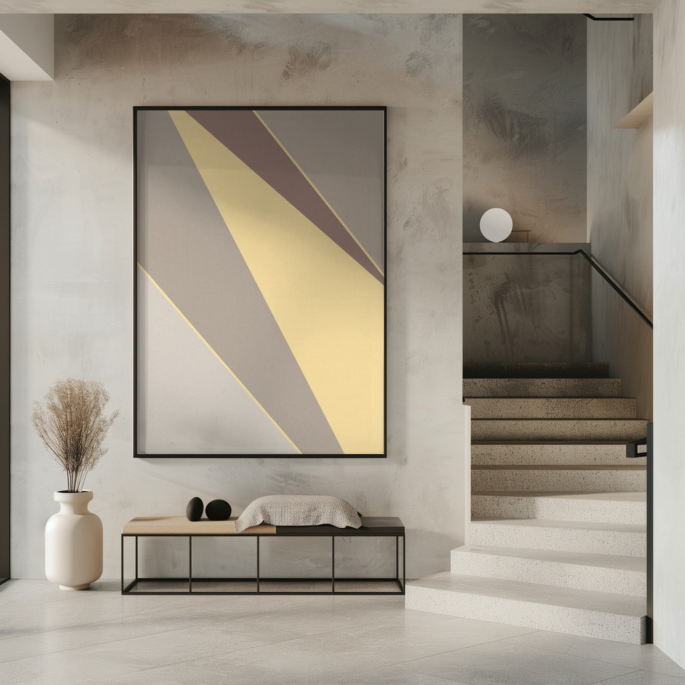 Abstract Shapes Yellow | Poster