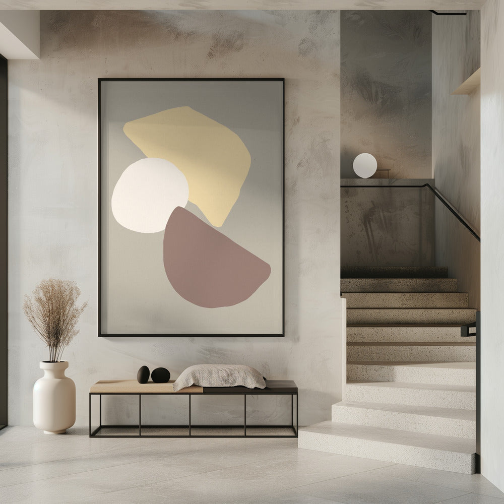 Geometrical Fields Yellow | Poster