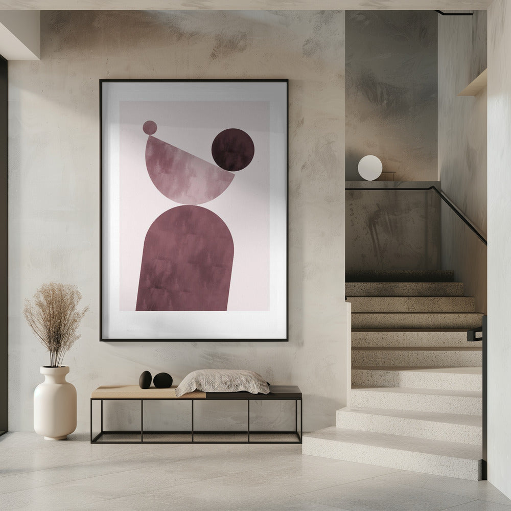 Geometrical Shapes Purple | Poster
