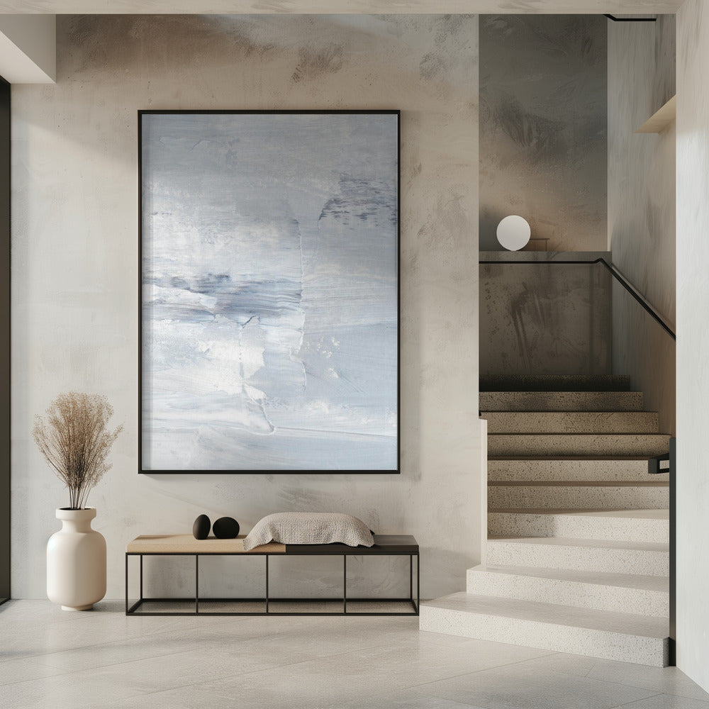 Black And White Brushstrokes | Poster