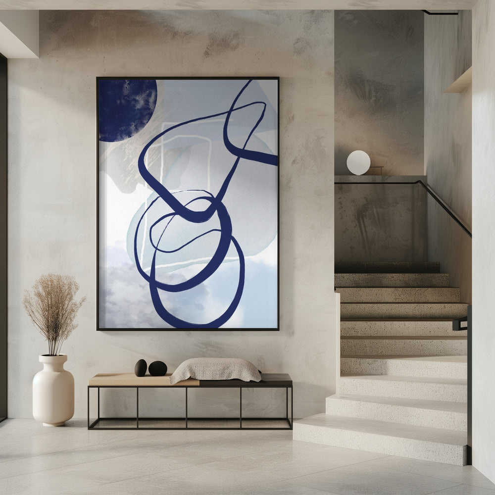 Lines of Blue-2 | Poster