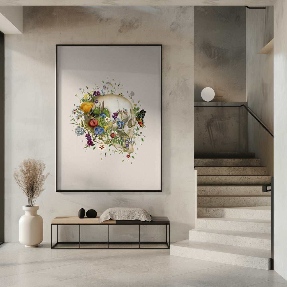 Floral skull | Poster