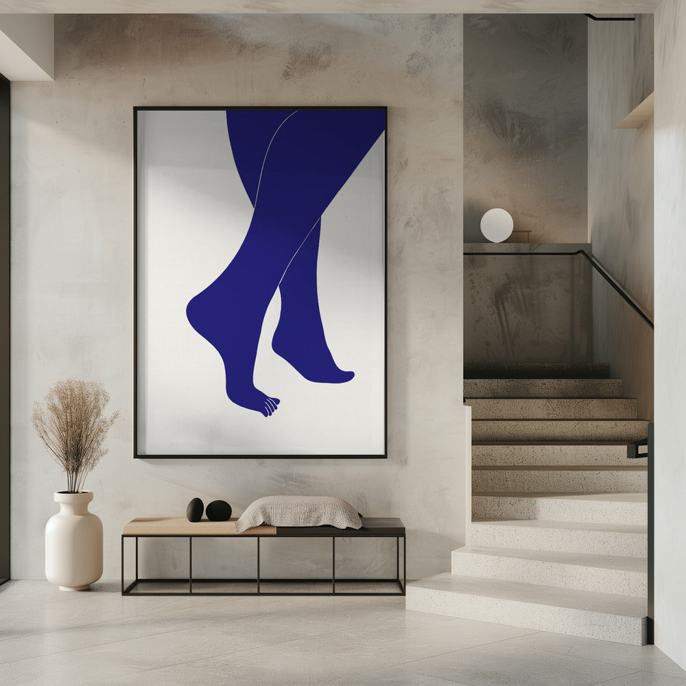 Tip Toe Blue | Poster