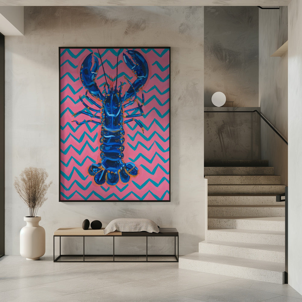 Lobster On Zigzag | Poster