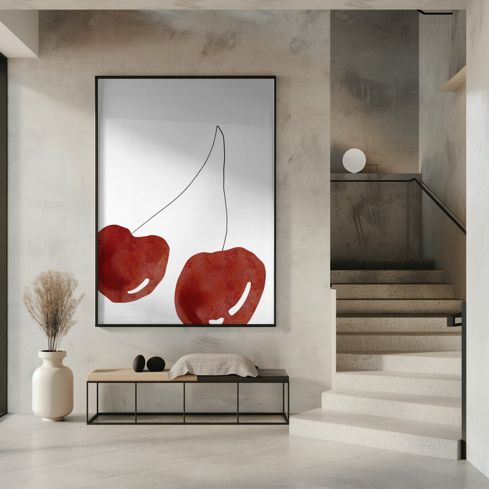 Isolated Cherries | Poster