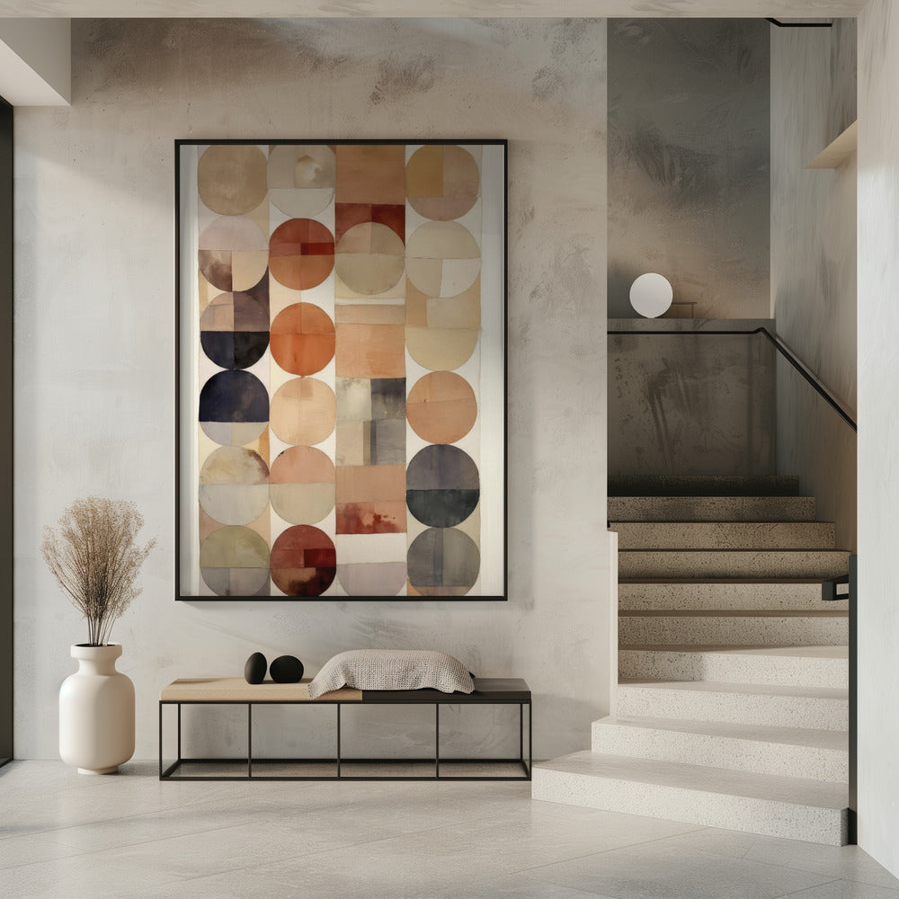 Earthy Geometric Flow | Poster