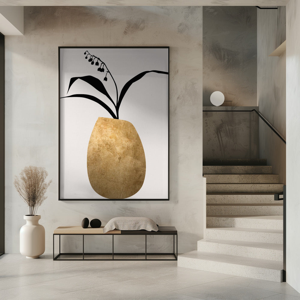 Water Lilies Gold | Poster