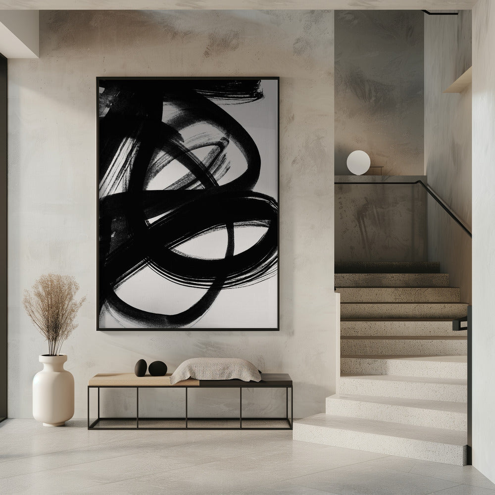Abstract Brush Strokes 5 A1 | Poster