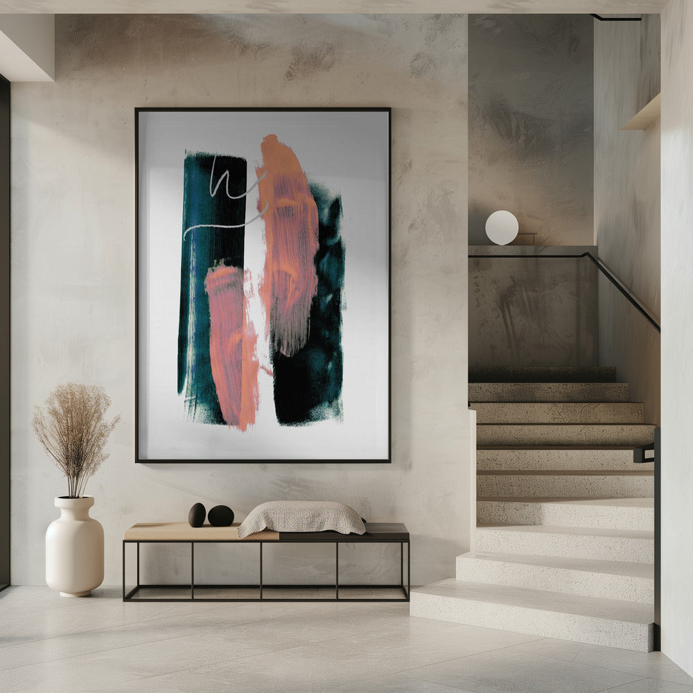 Abstract Brush Strokes 3x A1 | Poster