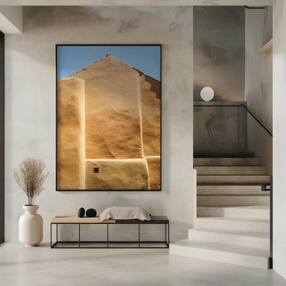 Golden Wall Contours | Poster