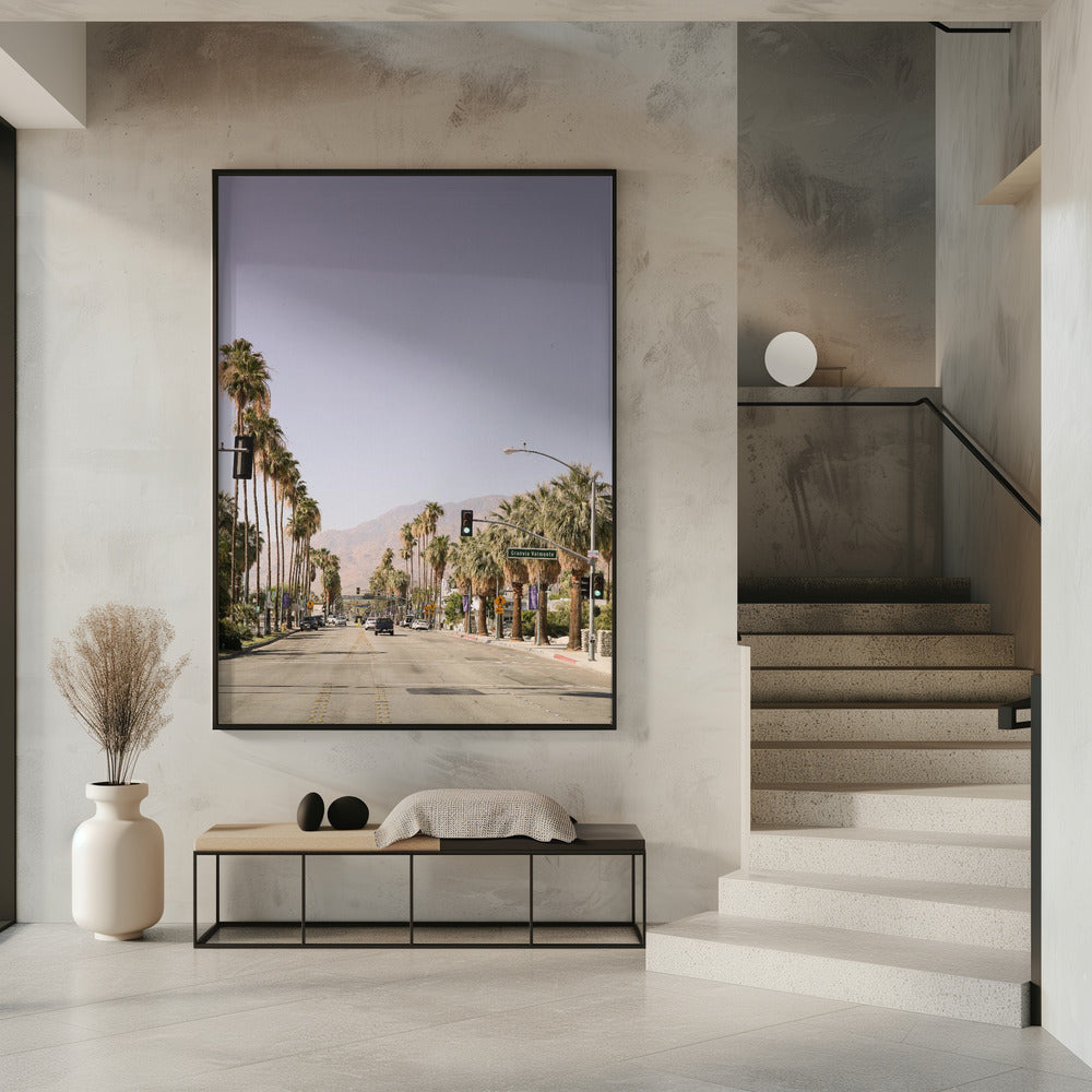 Palm-Lined Avenue | Poster