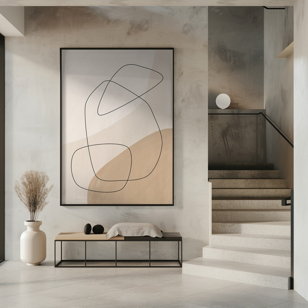 Graphic Shapes & Lines Poster | Poster