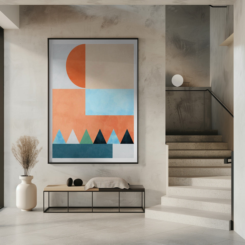 Spaces Bleu Dreieck | Poster