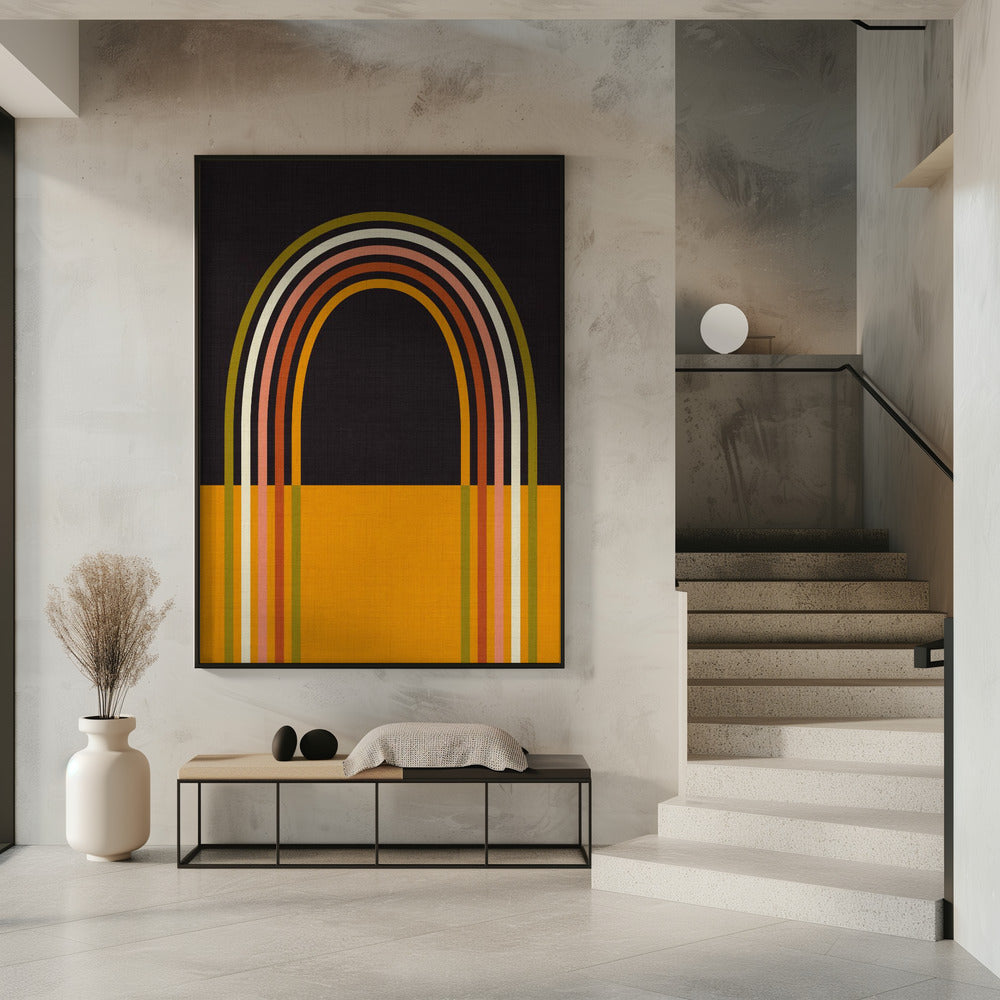 Geo Shapes Fall 21 Rainbow Arc | Poster