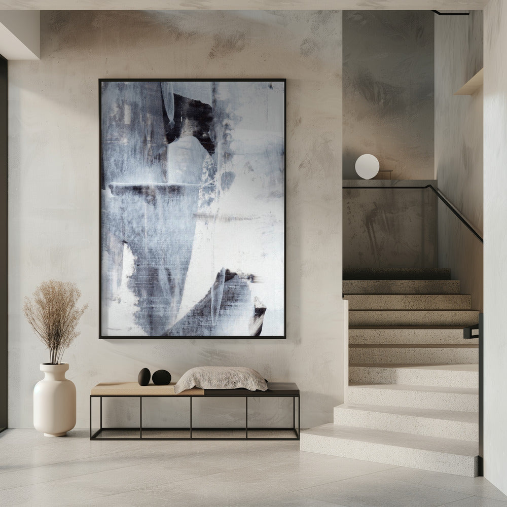 Brushstrokes in Monochrome Tones | Poster