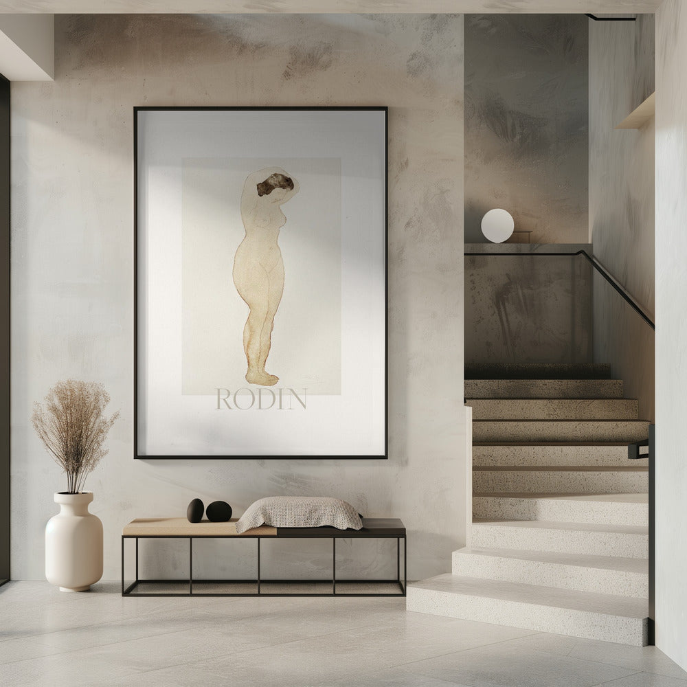 Nude, Standing With Hands On Head | Poster