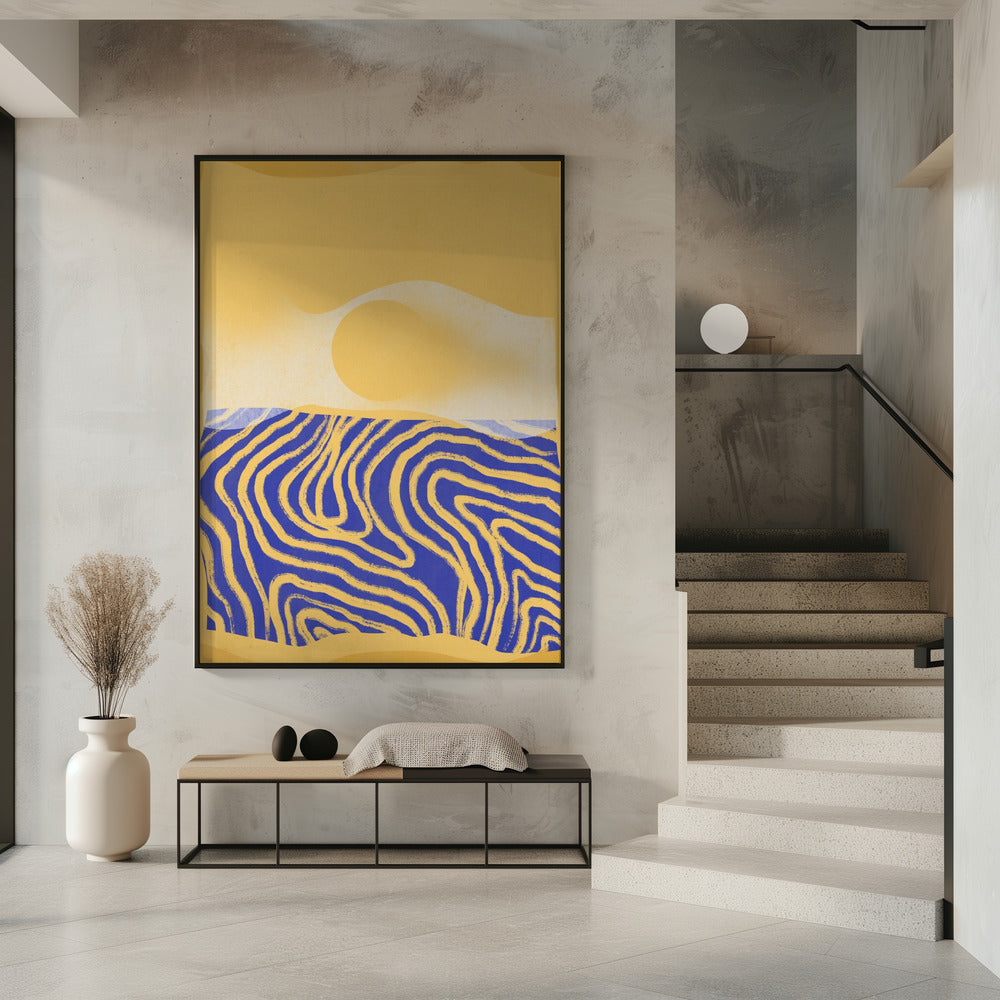 Golden Waves Harmony | Poster