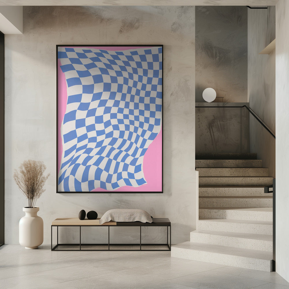 Wavy Checkered Dream | Poster