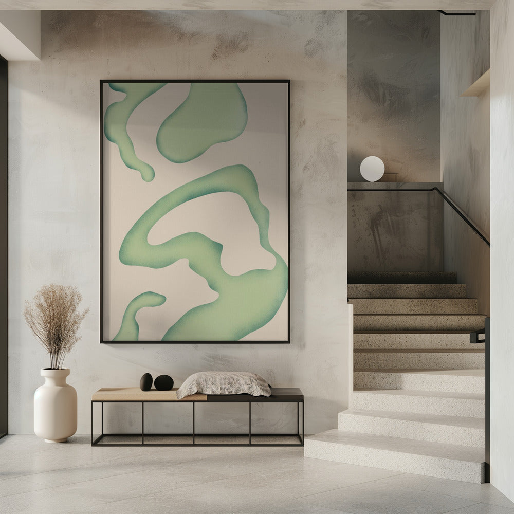Flowing Green Essence | Poster