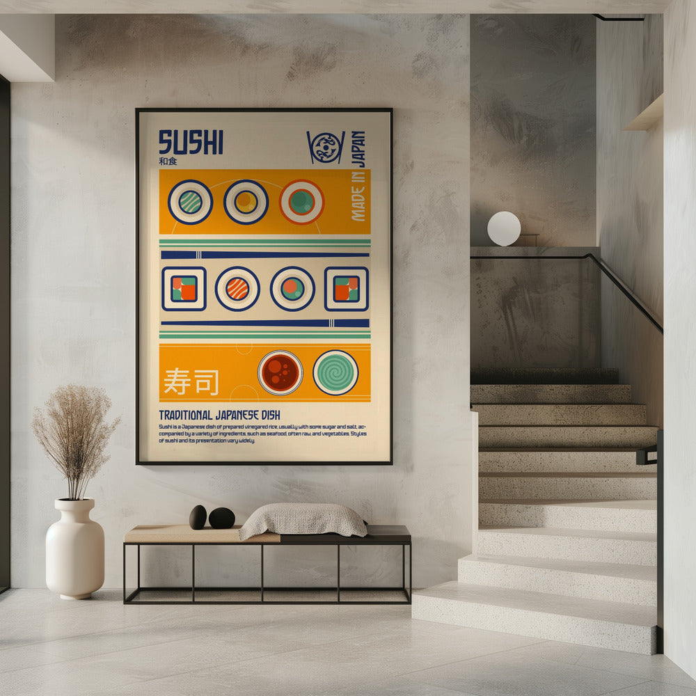 Sushi Japanese Food Print | Poster