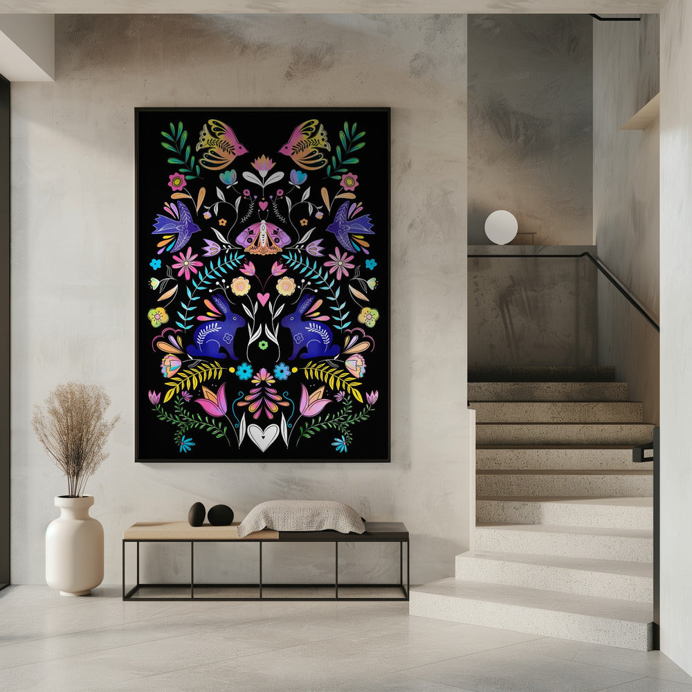 Colorful Folk Art Illustration | Poster