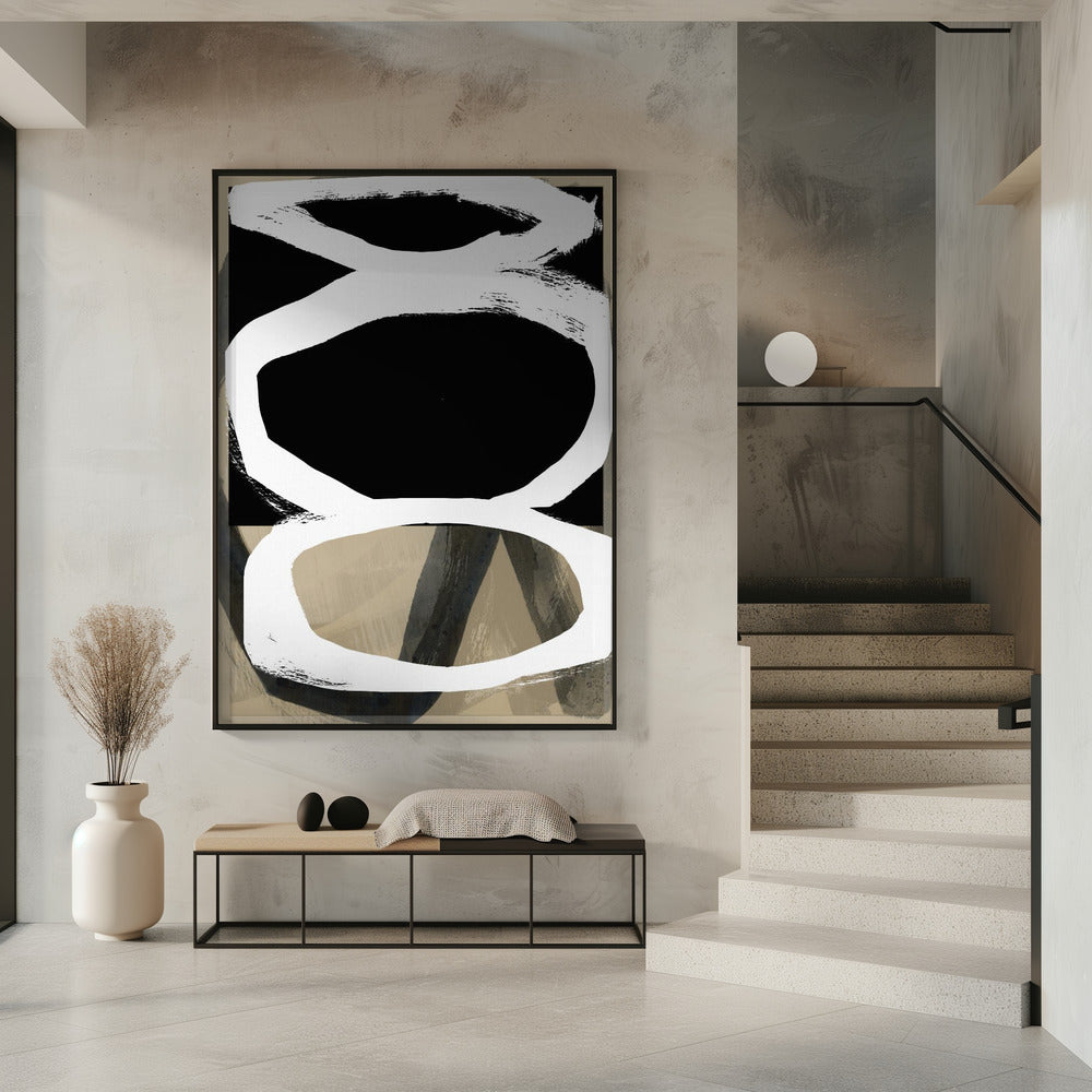 Bold Black On White No4 | Poster