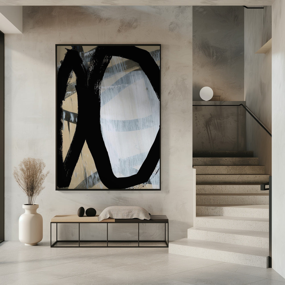 Bold Black On White No1 | Poster