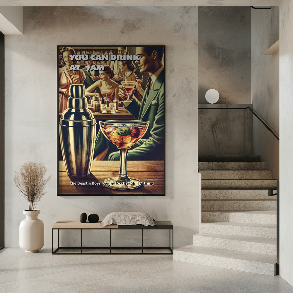 You can drink at 7am | Poster