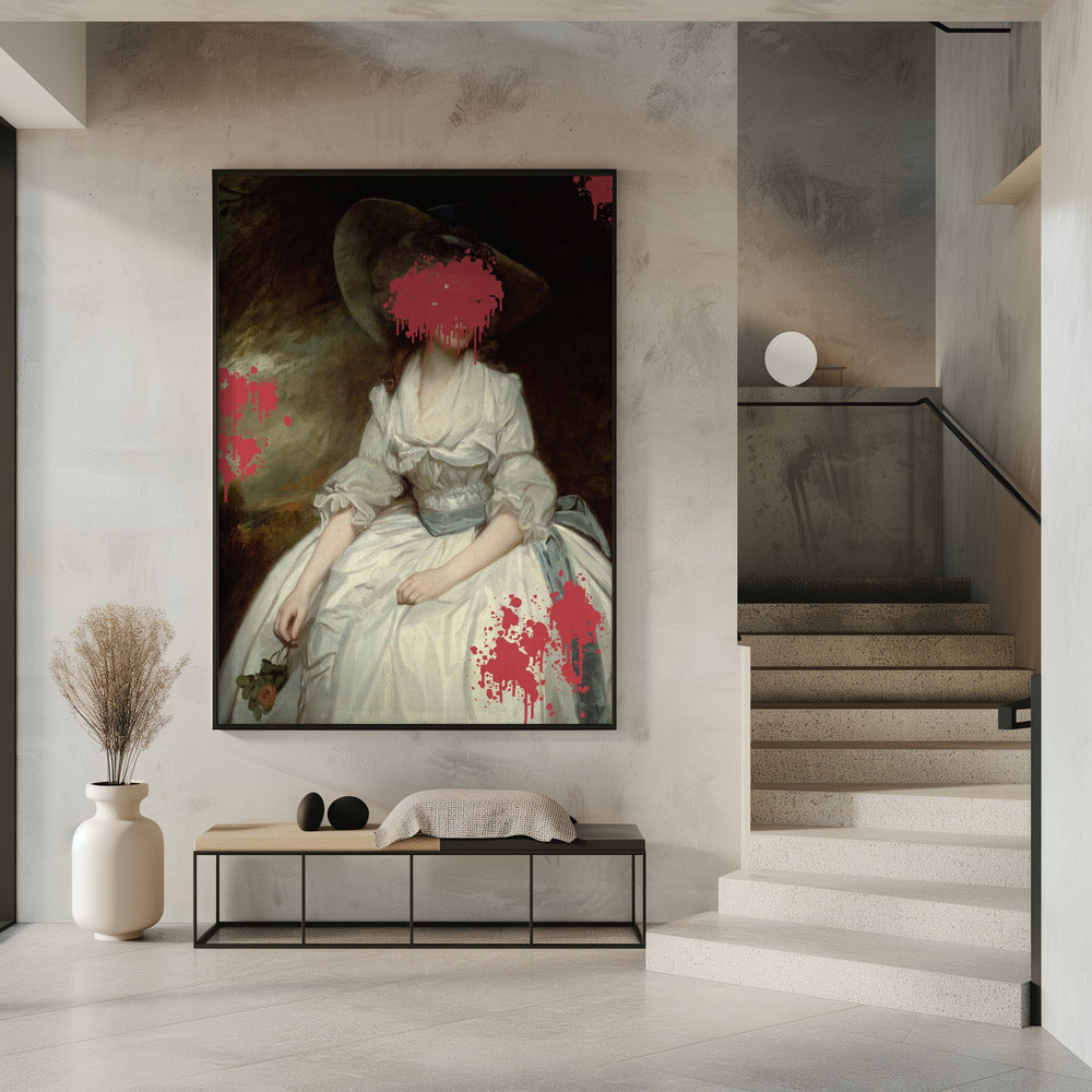 Renaissance Red Splash - Altered Art | Poster