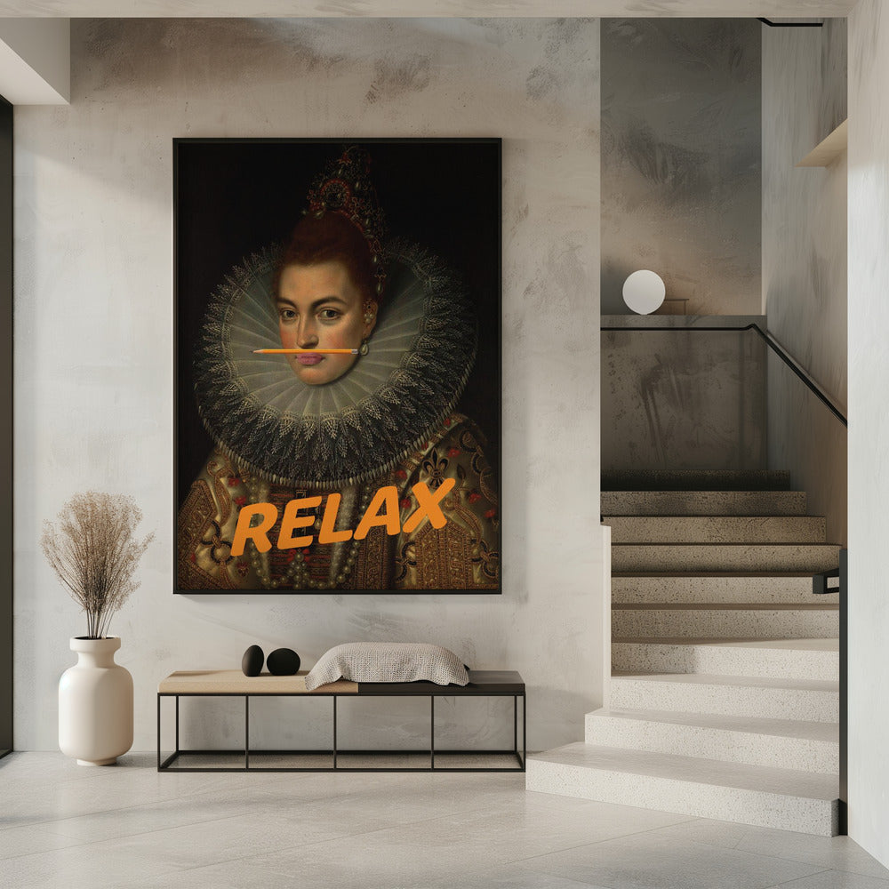 Relax Altered Oil Painting | Poster